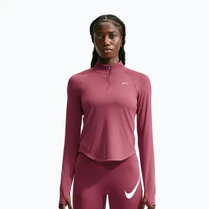 Bluza do biegania damska Nike Tempo Dri-Fit 1 / 4 Zip pink smoke