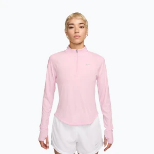 Bluza do biegania damska Nike Tempo Swoosh Run Dri-Fit 1/4-Zip pink foam/white