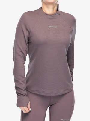 Bluza do biegania damska NNormal Trail Long Sleeve - purple/purple