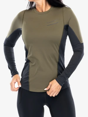 Bluza do biegania damska Norrona Senja Equaliser Lightweight Long Sleeve - olive night