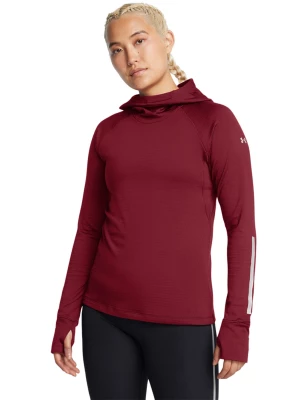 Bluza do biegania damskaUnder Armour UA Le Cw Balaclava Hoodie - czerwona