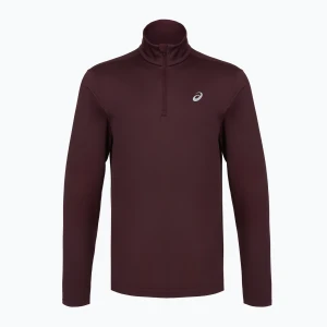 Bluza do biegania męska ASICS Core Ls 1 / 2 Zip Winter Top dark currant Bordowy