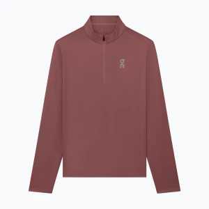 Bluza do biegania męska On Core 1 / 4 Zip barberry Bordowy