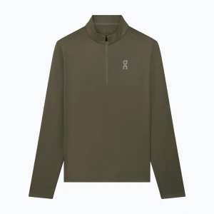 Bluza do biegania męska On Core 1 / 4 Zip bark Brązowy