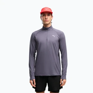 Bluza do biegania męska PUMA Run Velocity Cloudspun 1 / 4 Zip inky depths Granatowy