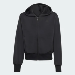 Bluza dresowa adidas Girls Full Zip Hoodie czarny