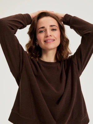 Bluza dresowa brązowa Moodo
