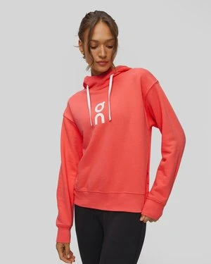 Bluza Dresowa Damska On Running Club Hoodie Koralowa