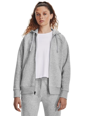 Bluza dresowa damska rozpinana z kapturem Under Armour UA Rival Fleece FZ Hoodie - szara