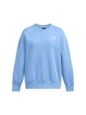 Bluza dresowa damska Under Armour Essential Fleece Os Crew - niebieska