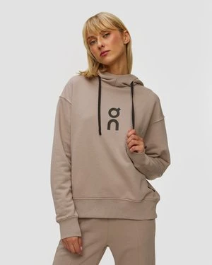 Bluza Dresowa Damska Z Kapturem On Club Hoodie Beżowa