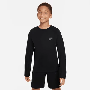 Bluza dresowa dla dużych dzieci (chłopców) Nike Sportswear Tech Fleece - Czerń