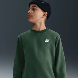 Bluza dresowa dla dużych dzieci Nike Sportswear Club Fleece - Zieleń