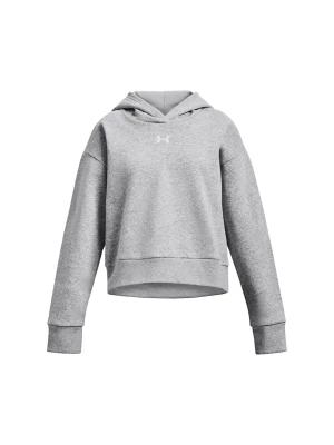 Bluza dresowa dziewczęca Under Armour UA Rival Fleece Crop Hoodie - szara