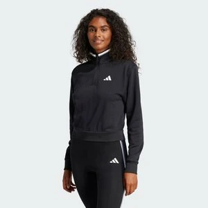 Bluza dresowa Essentials Color Pop French Terry Crop Quarter-Zip Adidas