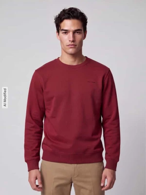 Bluza dresowa krój regular fit model 'Jefferson' Pepe Jeans Bordowy