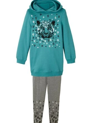 Bluza dresowa + legginsy (2 części), mieszanka bawełny organicznej bonprix