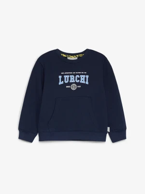 Bluza dresowa Lurchi z miękkiej bawełny organicznej BonPrix niebieski
