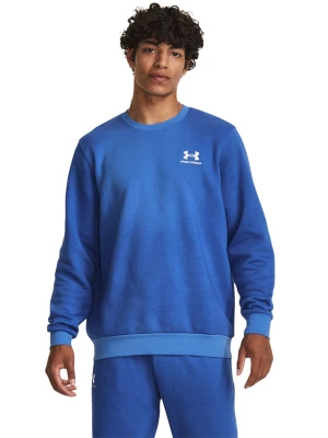 Bluza dresowa męska Under Armour UA Essential Flc Novelty Crw - niebieska