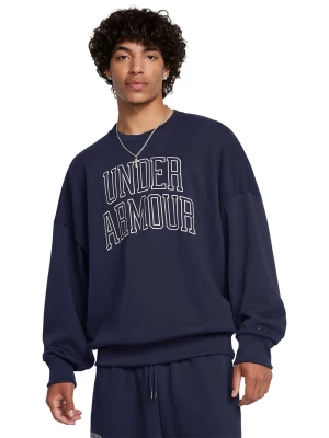 Bluza dresowa męska Under Armour UA Icon Hwt Terry Os Crew - granatowa