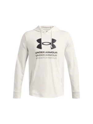 Bluza dresowa męska Under Armour UA Rival Terry Graphic Hood - biała