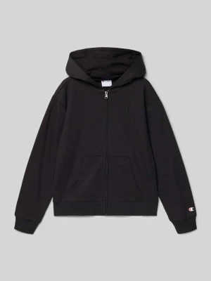Bluza dresowa na zamek z detalem z logo w kroju regular fit Champion