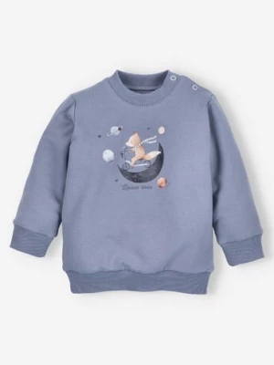 Bluza dresowa niemowlęca SPACE TOUR z bawełny organicznej NINI