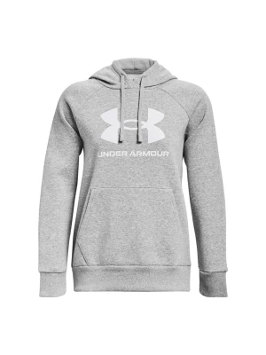 Bluza dresowa nierozpinana z kapturem damska Under Armour UA Rival Fleece Big Logo Hdy - szara