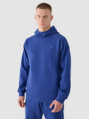 4F Bluza dresowa nierozpinana z kapturem męska - granatowa S