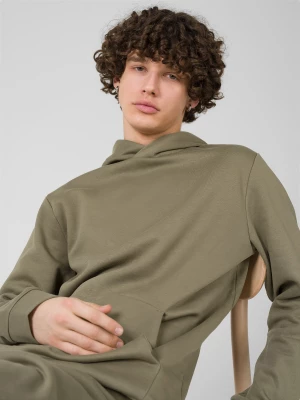 Bluza dresowa nierozpinana z kapturem męska Outhorn - khaki