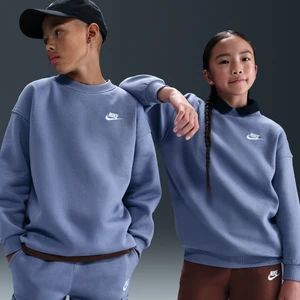 Bluza dresowa o kroju oversize dla dużych dzieci Nike Club Fleece - Niebieski