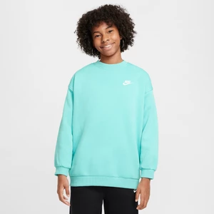 Bluza dresowa o kroju oversize dla dużych dzieci Nike Sportswear Club Fleece - Zieleń