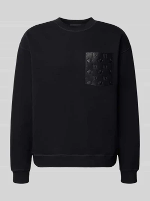 Bluza dresowa o kroju relaxed fit z czystej bawełny z naszywką z logo Dsquared2 Ready To Wear Czarny