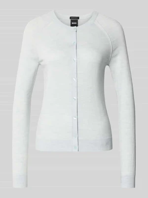 Bluza dresowa o kroju shaped fit z czystej wełny dziewiczej model 'Fonami' Boss