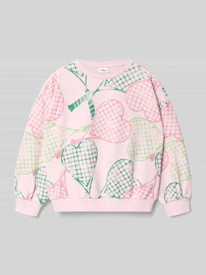 Bluza dresowa o regularnym kroju z mieszanki bawełny s.Oliver RED LABEL