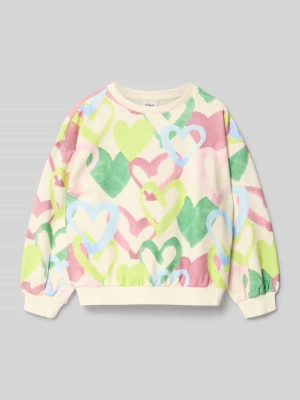 Bluza dresowa o regularnym kroju z mieszanki bawełny s.Oliver RED LABEL