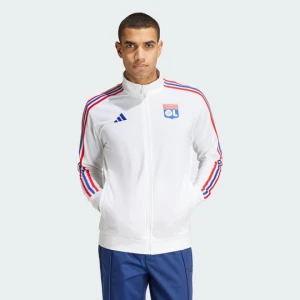 Bluza dresowa Olympique Lyonnais DNA Adidas biały