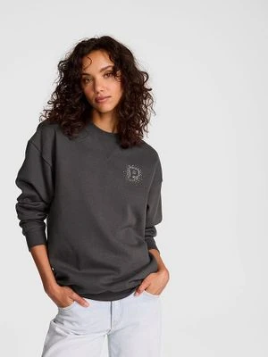 PINK Bluza bawełniana oversize z okrągłym dekoltem Victoria's Secret