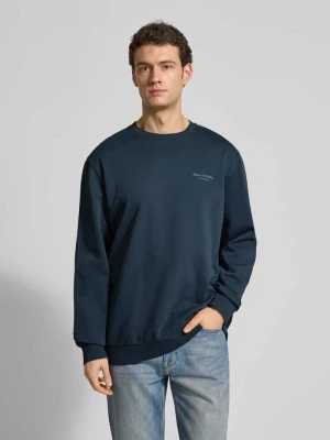 Bluza dresowa z czystej bawełny, krój regular fit Marc O'Polo Granatowy