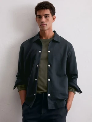 Bluza dresowa regular Marc O'Polo modrá