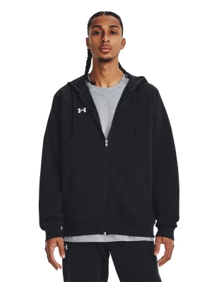 Bluza dresowa rozpinana z kapturem męska Under Armour UA Rival Fleece FZ Hoodie - czarna