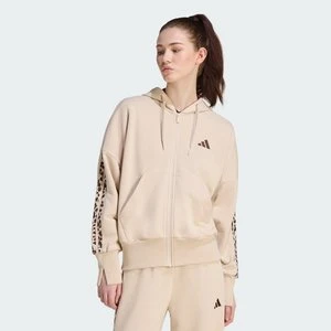 Bluza dresowa Seasonal Essentials Animal Print 3-Stripes Full-Zip Hooded Adidas