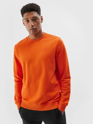 Bluza dresowa z bawełny organiczej męska - pomarańczowa 4F