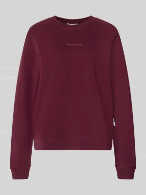 Bluza dresowa z czystej bawełny, krój regular fit Marc O'Polo Bordowy