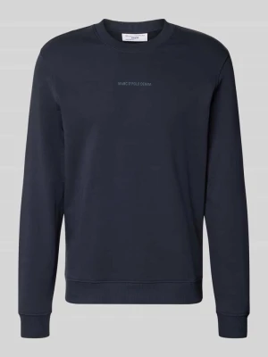 Bluza dresowa z czystej bawełny, krój regular fit Marc O'Polo Granatowy
