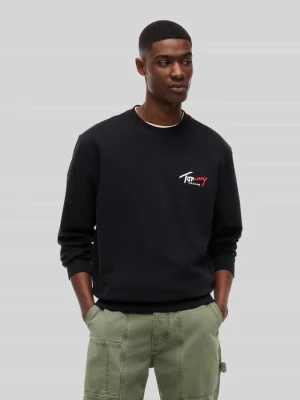 Bluza dresowa z czystej bawełny, krój regular fit Tommy Jeans Czarny