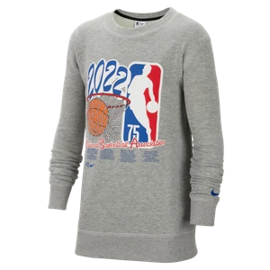 Bluza dresowa z dzianiny dla dużych dzieci Nike NBA Team 31 Courtside - Szary