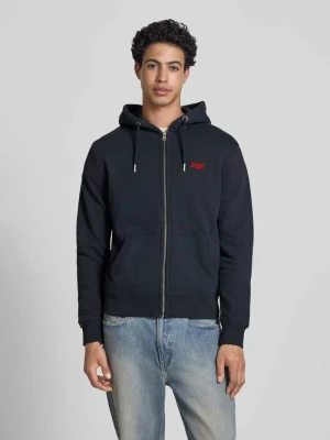 Bluza dresowa z kapturem i haftowanym logo Superdry