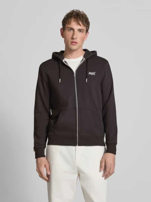 Bluza dresowa z kapturem i haftowanym logo Superdry