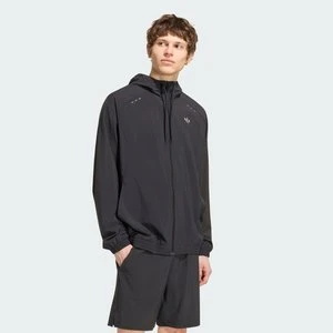 BLUZA DRESOWA Z KAPTUREM I SUWAKIEM NA CAŁEJ DŁUGOŚCI TECH TREFOIL ESSENTIALS Adidas czarny